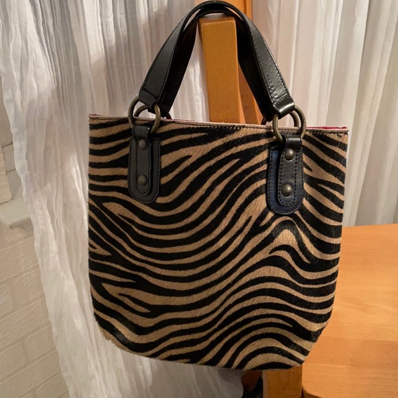 Maurizio Taiuti | Bags | Genuine Calf Hair Handbag Zebra Print | Poshmark